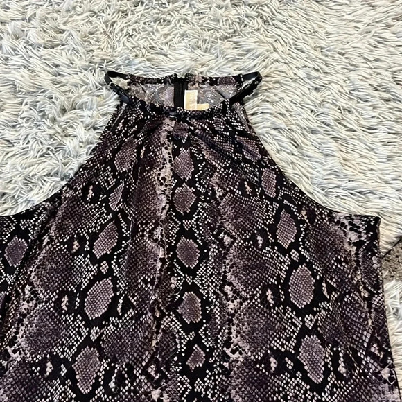 Snake skin Michael Kors Halter Top size XL - Picture 2 of 15